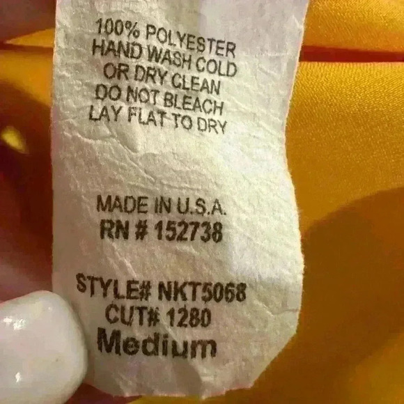 M Girls Sleeveless Gold Tunic Size Medium - Picture 4 of 4